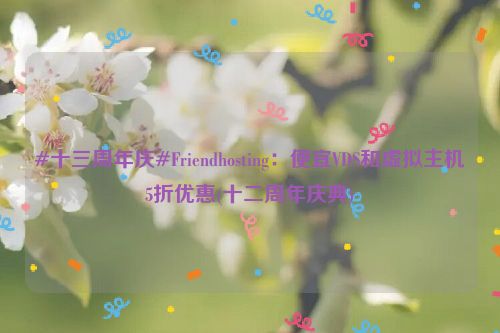 #十三周年庆#Friendhosting：便宜VDS和虚拟主机5折优惠(十二周年庆典)